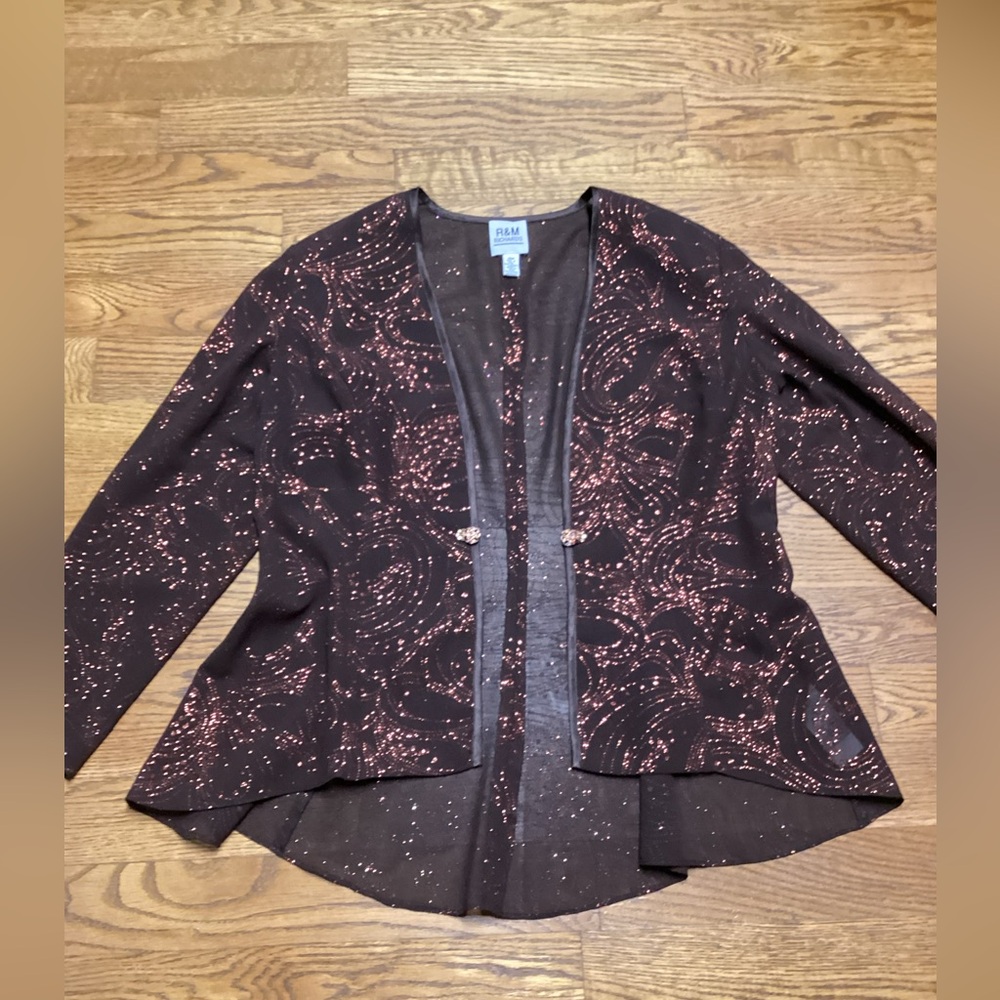 R & M Richards 2 piece Semi Formal Sheath dress with Embellished Jacket Size 14 - Picture 10 of 16